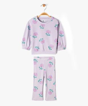 Ensemble 2 pièces sweat et legging bébé fille vue2 - GEMO 4G BEBE - GEMO