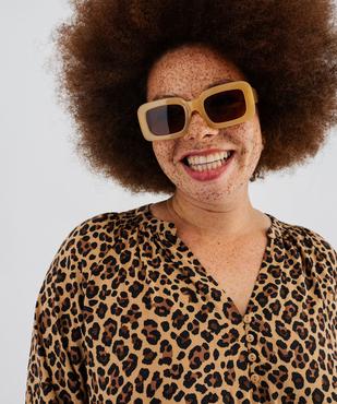 Blouse imprimée à manches 3/4 femme grande taille vue4 - GEMO 4G GT - GEMO