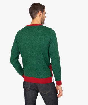 Pull de Noël pour homme avec motif en maille peluche vue3 - GEMO (HOMME) - GEMO