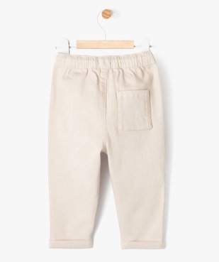 Pantalon en denim coloré bébé garçon vue4 - GEMO(BB COUCHE) - GEMO