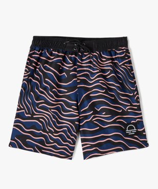 Short de bain garçon à motif vagues vue1 - GEMO 4G GARCON - GEMO
