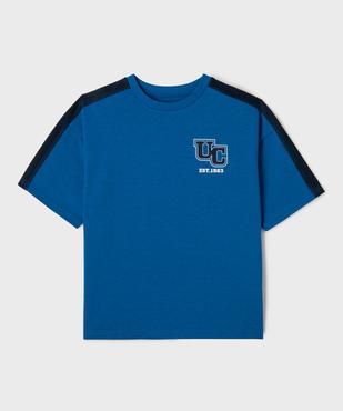 Tee-shirt manches courtes en maille épaisse garçon - Camps United vue2 - CAMPS - GEMO