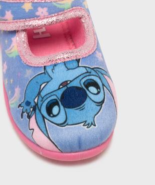 Chaussons babies à scratch en velours imprimés fille - Stitch vue6 - LILO & STITCH - GEMO