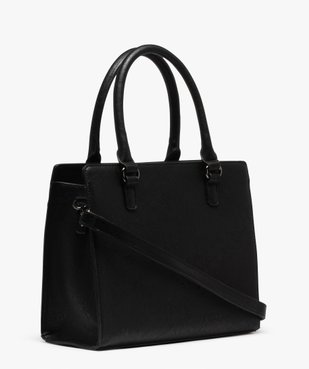 Sac femme forme trapèze ajouré à anses et bandoulière vue2 - GEMO (ACCESS) - GEMO