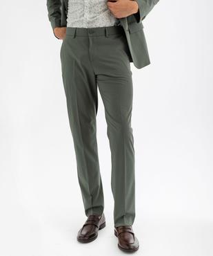 Pantalon de costume en maille fluide et extensible homme vue1 - GEMO 4G HOMME - GEMO