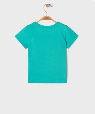 Tee-shirt manches courtes à message bébé garçon vue3 - GEMO(BEBE DEBT) - GEMO