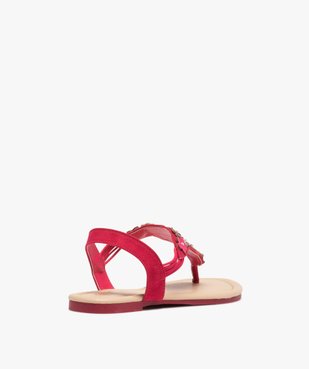 Sandales fille fleuries à entre-doigts et brides élastiques vue4 - GEMO (ENFANT) - GEMO