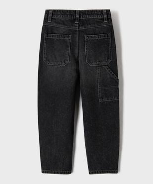 Jean wide leg avec taille ajustable garçon vue3 - GEMO (ENFANT) - GEMO