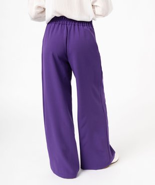Pantalon large avec ceinture fantaisie femme vue3 - GEMO(FEMME PAP) - GEMO