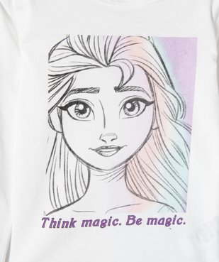 Pyjama fille bicolore avec motif Reine des Neiges - Disney vue2 - DISNEY DTR - GEMO