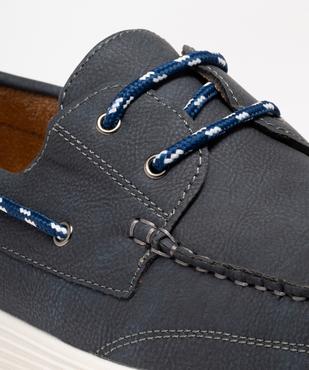 Chaussures bateau à lacets et semelle intérieure cuir vue6 - URBAN STEPS - GEMO