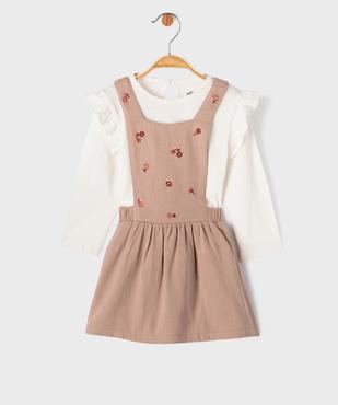 Ensemble 2 pièces bébé fille - Tee-shirt et robe vue1 - GEMO(BEBE DEBT) - GEMO