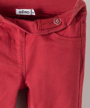 Jegging bébé fille à taille réglable et ceinture pailletée vue2 - GEMO(BEBE DEBT) - GEMO