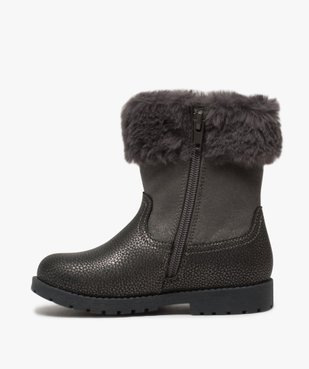 Boots fille zippés à col rembourré – La Reine des Neige vue3 - REINE DES NEIGE - GEMO