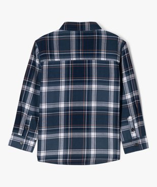 Chemise manches longues à carreaux garçon vue4 - GEMO (ENFANT) - GEMO