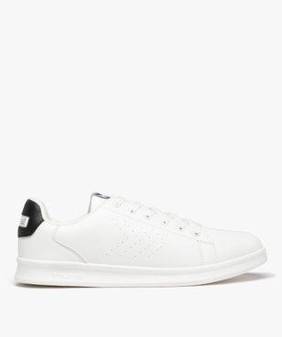 Baskets homme unies style rétro à lacets - Hummel Busan vue2 - HUMMEL - GEMO