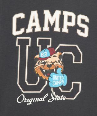 T-shirt manches longues imprimé campus garçon vue2 - CAMPS GEMO FOR GOOD - GEMO