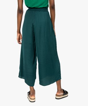 Pantalon femme plissé en matière satinée vue3 - GEMO(FEMME PAP) - GEMO