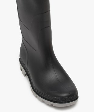 Bottes de pluie homme à semelle crantée contrastée vue5 - URBAN STEPS - GEMO