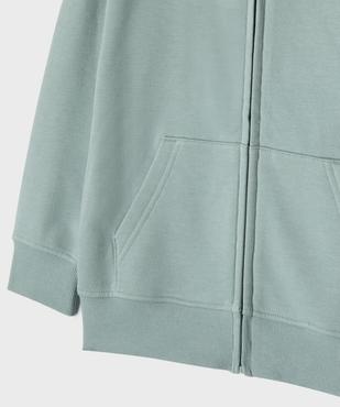 Sweat zippé à capuche en molleton garçon vue2 - GEMO 4G GARCON - GEMO