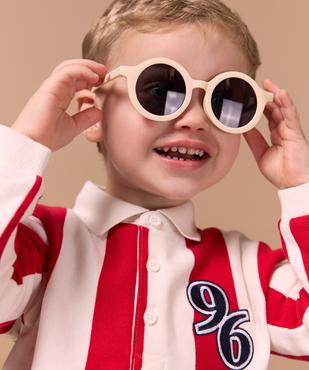 Sweat à rayures avec col polo bébé garçon - LuluCastagnette vue6 - LULU CASTAGNETTE GEMO FOR GOOD - GEMO