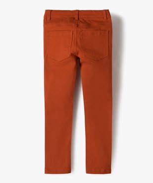 Pantalon garçon coupe skinny en toile extensible vue4 - GEMO (ENFANT) - GEMO