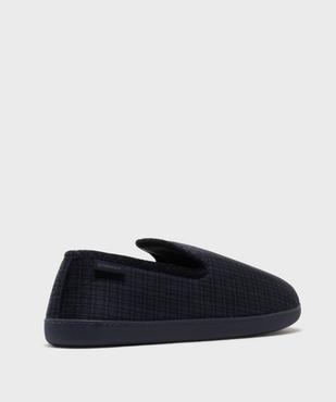 Chaussons enveloppants en velours à carreaux homme - Isotoner vue4 - ISOTONER - GEMO