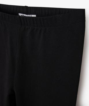 Legging long uni résistant en coton stretch fille vue4 - GEMO (ENFANT) - GEMO