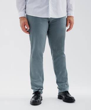 Pantalon chino slim en coton stretch homme vue5 - GEMO 4G HOMME - GEMO