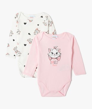 Body bébé à manches longues et col US motif Les Aristochats - Disney (lot de 2) vue1 - DISNEY CLASSIQU - GEMO