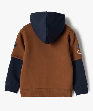 Sweat garçon à motifs effet 2 en 1 vue5 - GEMO (ENFANT) - GEMO