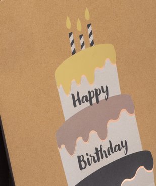 Sac cadeau d'anniversaire imprimé en papier recyclé  vue2 - GEMO (ACCESS) - GEMO