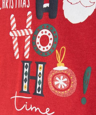 Tee-shirt bébé à manches longues avec motifs de Noël  vue3 - GEMO(BEBE DEBT) - GEMO
