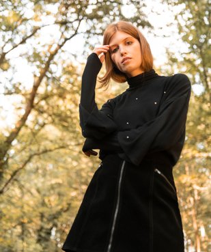 Pull femme coupe loose avec perles sur l'avant vue6 - Nikesneakers(FEMME PAP) - Nikesneakers