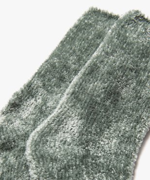 Chaussettes en maille chenille douce et épaisse femme vue2 - GEMO 4G FEMME - GEMO