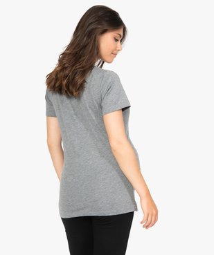Tee-shirt de grossesse à manches courtes et imprimé fantaisie vue3 - GEMO (MATER) - GEMO
