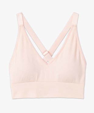 Brassière de sport femme avec bretelles croisées dans le dos vue4 - GEMO(HOMWR FEM) - GEMO
