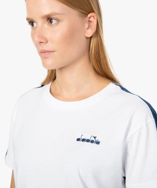 Tee-shirt femme à manches courtes en coton bio - Diadora vue2 - DIADORA - GEMO