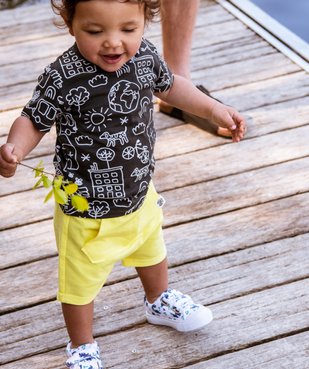 Short bébé garçon avec poche kangourou vue6 - GEMO 4G BEBE - GEMO