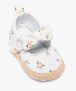Chaussons de naissance ballerines fleuries à fleurs bébé fille  vue5 - LITTLE LOVE GEMO FOR GOOD - GEMO