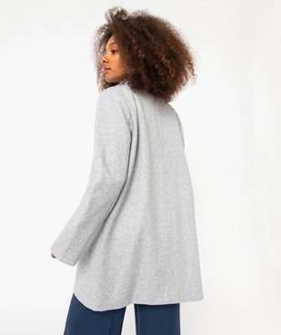 Manteau long à col tailleur femme vue3 - GEMO 4G FEMME - GEMO