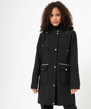 Parka femme avec col montant et capuche vue2 - GEMO(FEMME PAP) - GEMO