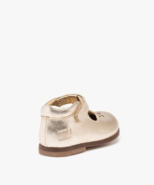 Babies premiers pas bébé fille dessus cuir uni – NA! vue4 - NA! - GEMO