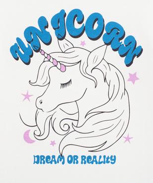 Tee-shirt manches courtes loose imprimé fille vue2 - GEMO 4G FILLE - GEMO