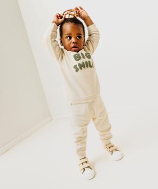 Pantalon de jogging avec intérieur molletonné bébé vue4 - GEMO 4G BEBE - GEMO