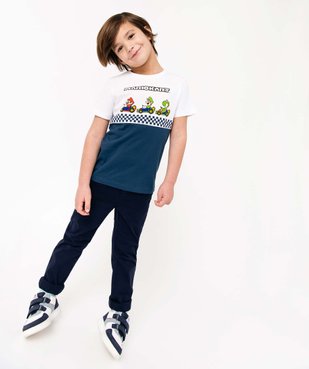 Tee-shirt garçon bicolore à manches courtes - Mario Kart vue5 - MARIO - GEMO