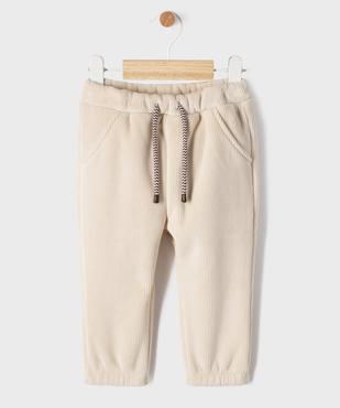Pantalon en velours côtelé avec doublure polaire bébé vue1 - GEMO(BEBE DEBT) - GEMO