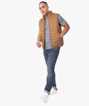Tee-shirt homme à manches courtes et fines rayures vue5 - GEMO (HOMME) - GEMO