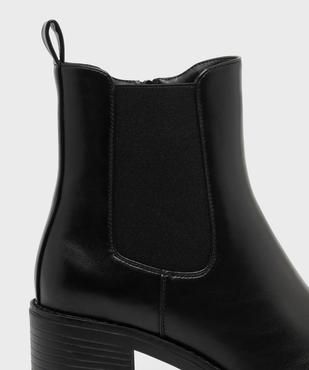 Boots Chelsea à semelle crantée chunky femme  vue6 - 5 MILES - GEMO