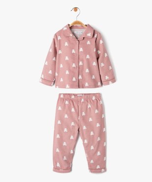 Ensemble pyjama et robe de chambre bébé fille- LuluCastagnette vue2 - LULUCASTAGNETTE - GEMO